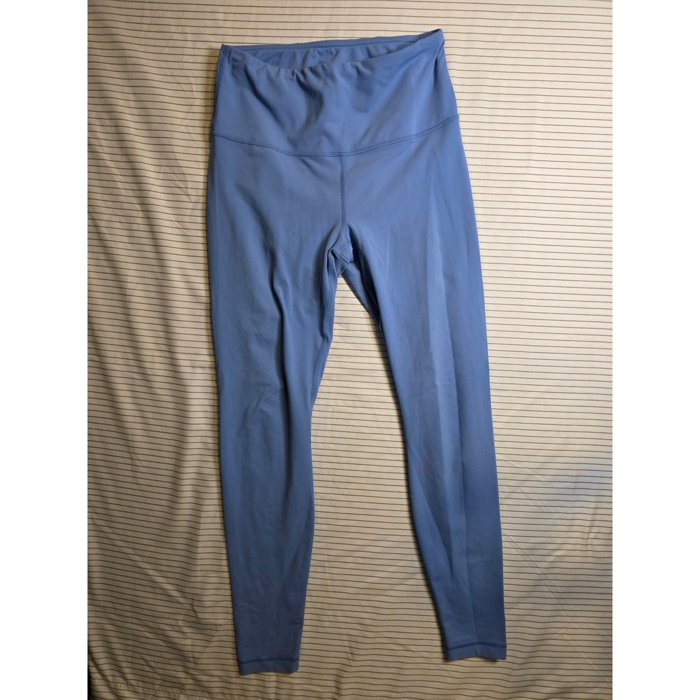 1344 Yogalicious Womens High Waisted Yoga Leggings Light Blue Size Med RN 144527